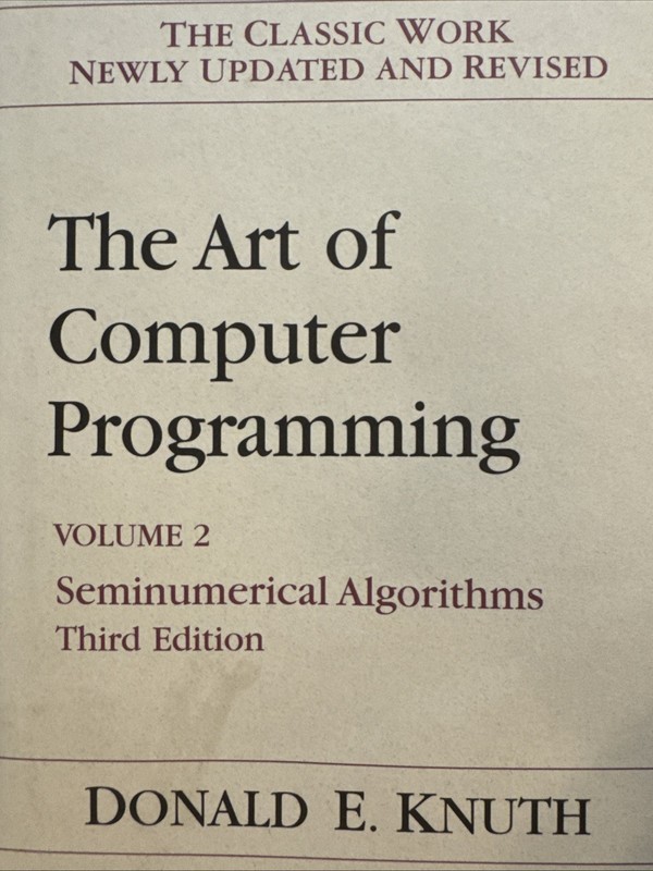 The Art of Computer Programming Third Edition, Volume 1 - 4a, Donald Knuth gallery