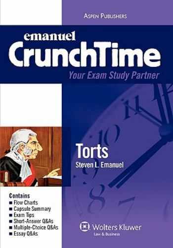 The CrunchTime Ser.: Torts 2008 by Lazar Emanuel and Steven Emanuel (2008, Trade
