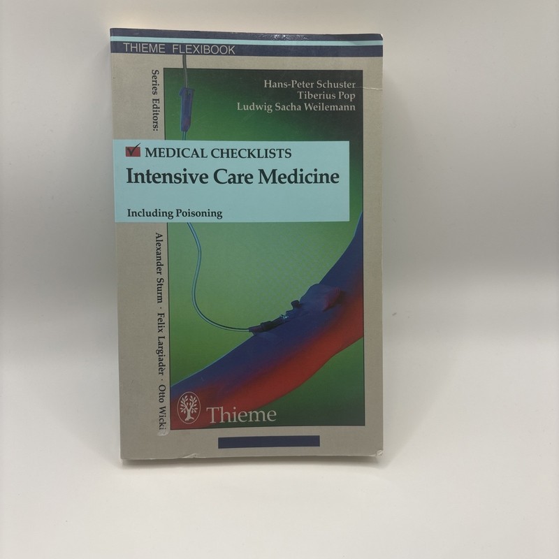 Thieme Flexibook intensive care medicine medical checklist inc. poisoning