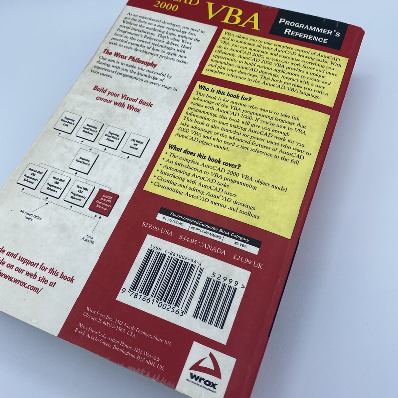Programmer's Reference Ser.: AutoCAD 2000 VBA by Joe Sutphin (1999, Trade... gallery