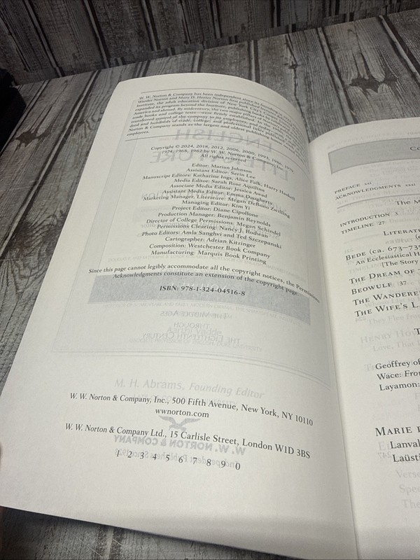The Norton Anthology English Literature Shorter 11th Ed Vol 1 W.W. Norton ISBN … gallery