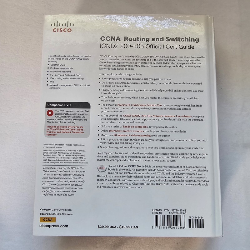 CCNA Routing and Switching ICND2 200-105 Official Cert Guide,Wendell Odom gallery