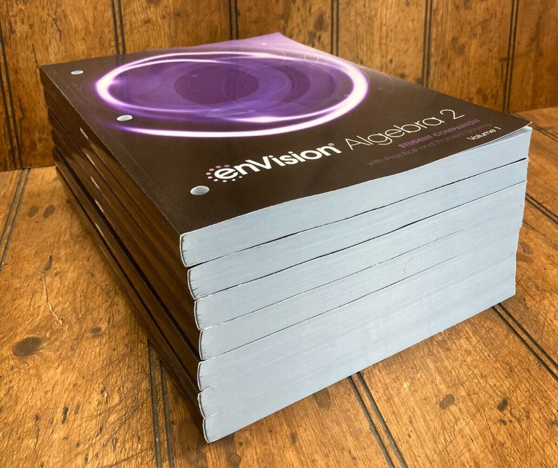 Set of 7 – enVision Algebra 2 – Student Companion Vol. 1 – Softcover Savvas New