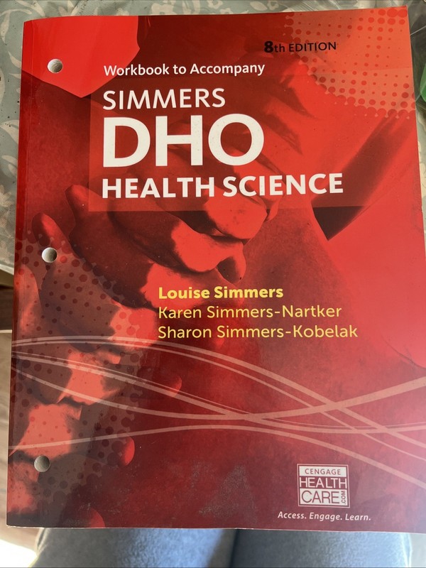 2 BOOKS! DHO Health Science Hardcover + DHO Health Science Workbook to Accompany