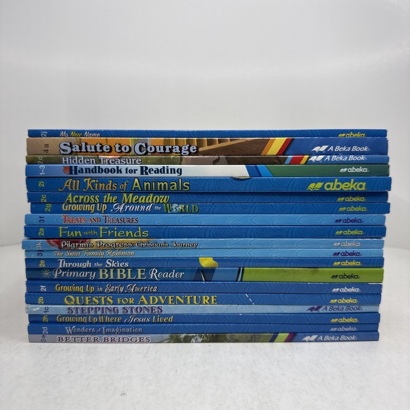Abeka Reading Program 2 3 4 Student Readers Homeschool Lot of 19 Books