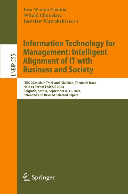 Information Technology for Management: Intelligent Alignment of IT with Business