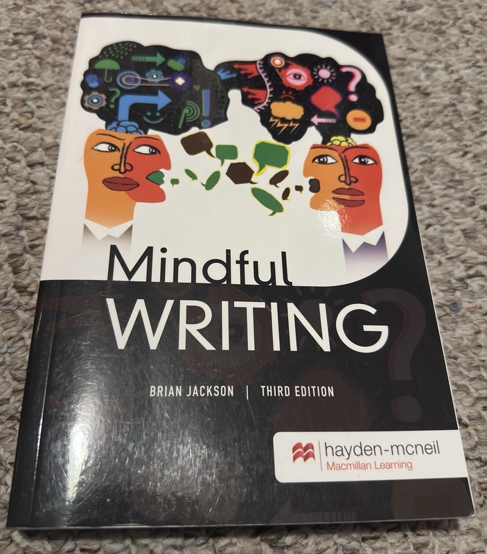 Mindful Writing Third Edition- Paperback, by Brian Jackson