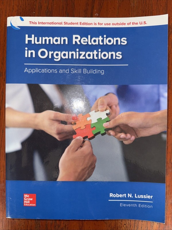 ISE Human Relations in Organization…, Lussier Dr., Ro