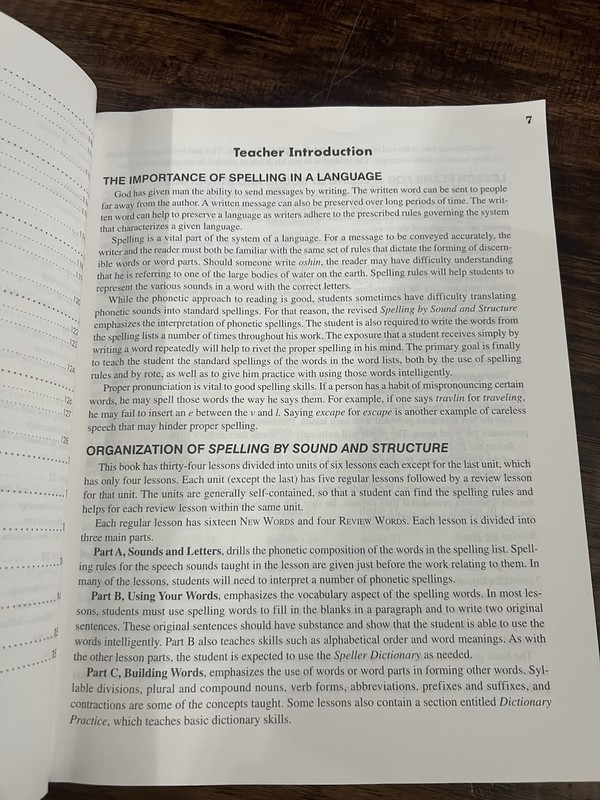 Rod and Staff Spelling By Sound and Structure 5 Teacher's Manual Miller gallery