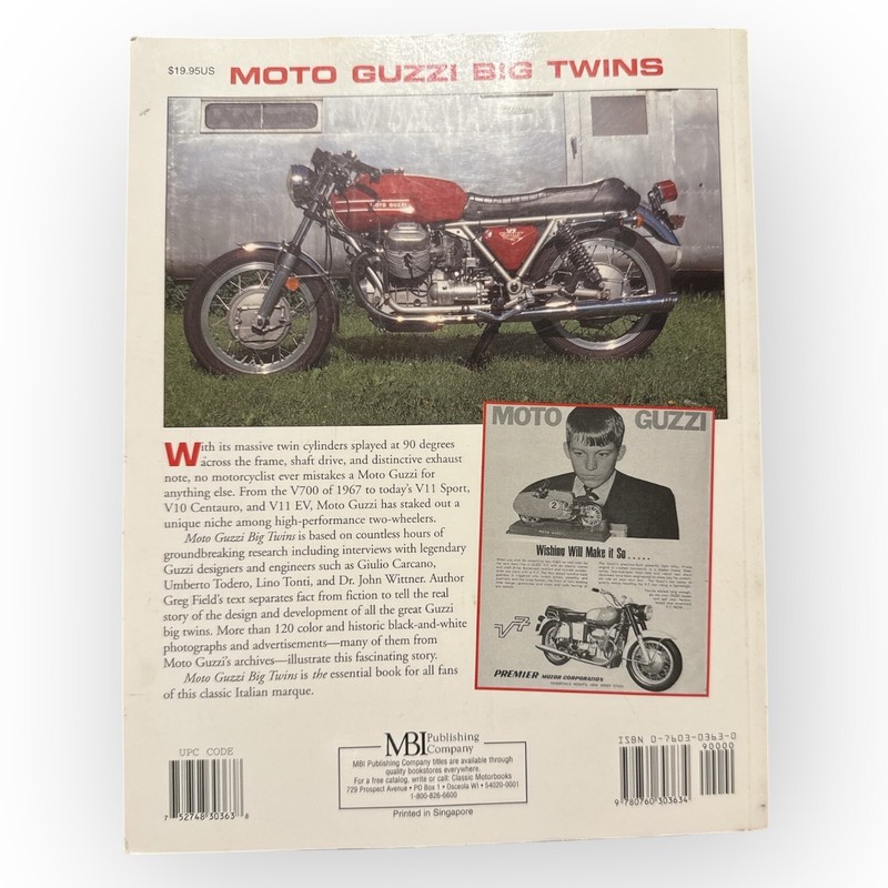 Moto Guzzi Big Twins (Motorcycle Color History) by Greg Field 1998 gallery