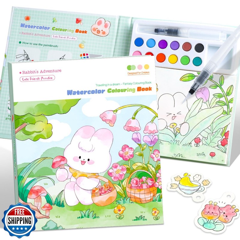 gesboole Paint with Water Coloring Books for Kids Ages 3-5, 4-8 –
