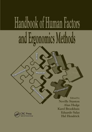 Handbook of Human Factors and Ergonomics Methods by Lee Cooper (2019, Trade…