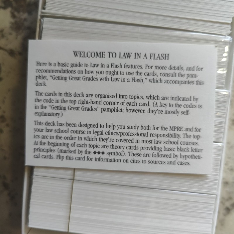 Law in a Flash Professional Responsibility Part 1 Steven & Lazar Emanuel gallery