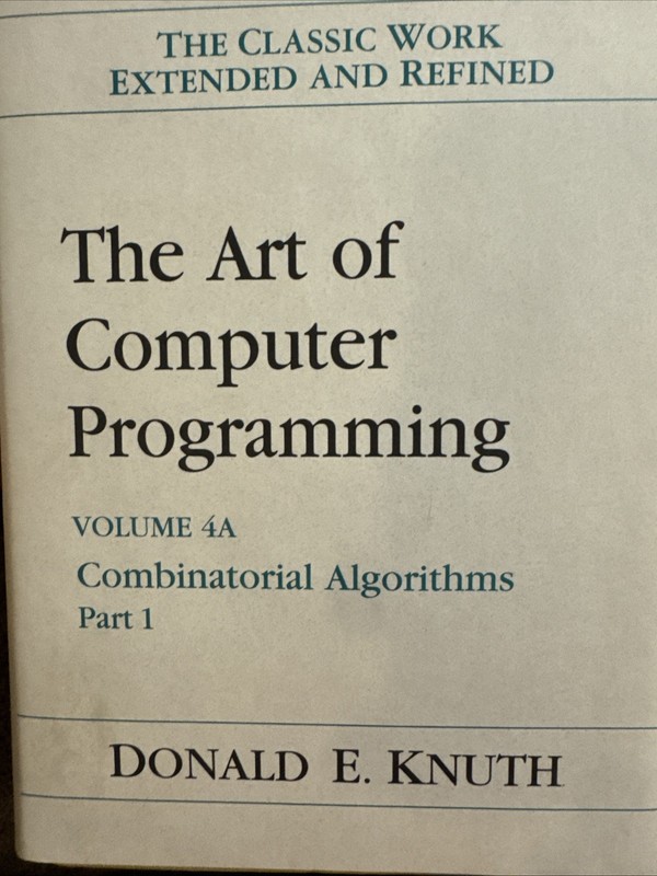The Art of Computer Programming Third Edition, Volume 1 - 4a, Donald Knuth gallery
