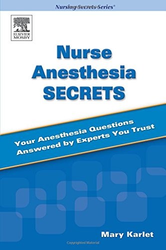 NURSE ANESTHESIA SECRETS, 1E By Mary Karlet *Excellent Condition*