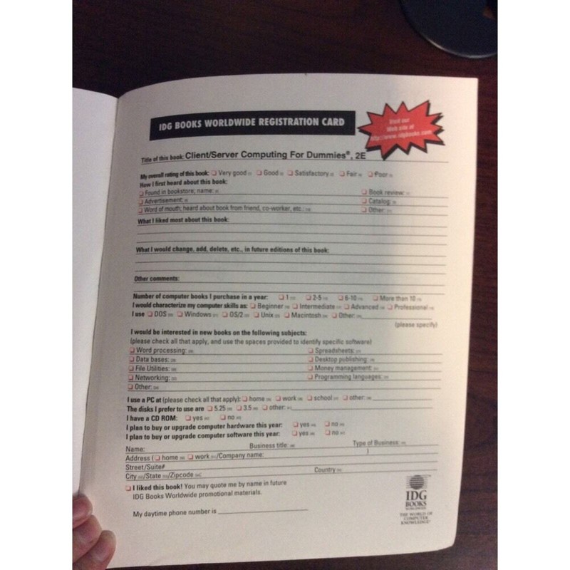 Client Server Computing for Dummies 1997 Softback Doug Lowe PreOwnedBook gallery