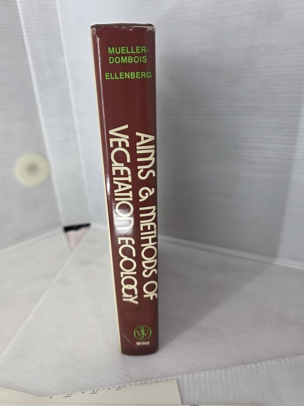 Aims & Methods of Vegetation Ecology Hardcover 1974 1st Edition Wiley Botany DJ gallery