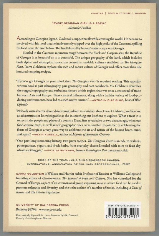 GEORGIAN FEAST Georgian Cuisine Food History Travel Darra Goldstein New Preface gallery