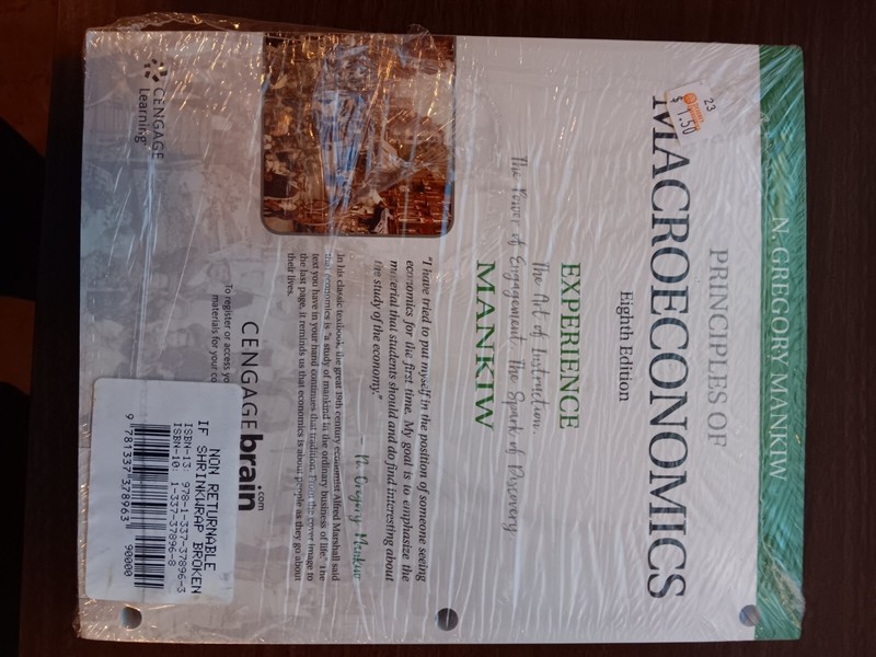 Principles of Macroeconomics by N. Gregory Mankiw Ringbound gallery