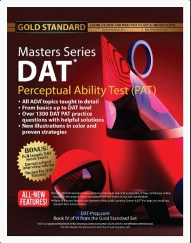 DAT PAT Masters Series (Perceptual Ability Test), Strategies and Practice for th