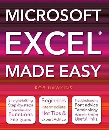 Microsoft Excel Made Easy (Computing – Paperback, by Hawkins Rob – Very Good x