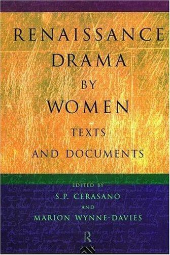 Renaissance Drama by Women: Texts and Documents by Marion Wynne-Davies (1995,…