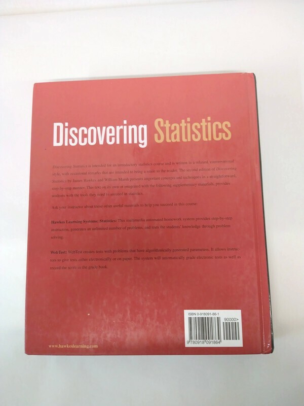 Discovering Statistics By James Hawkes & William Marsh Second Edition Book gallery