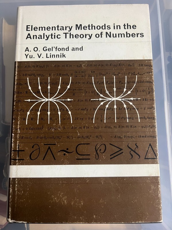 ELEMENTARY METHODS IN THE ANALYTIC THEORY OF NUMBERS – GEL’FOND & LINNIK – DJ