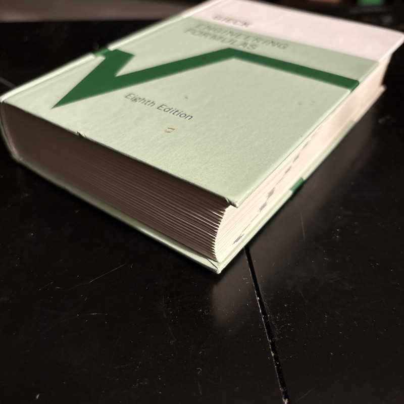 Engineering Formulas by Kurt Gieck, Reiner Gieck Hardcover 8th Edition gallery