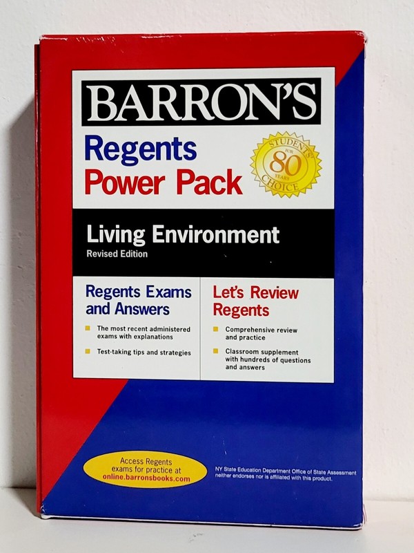 Barron’s Regents NY Ser.: Regents Living Environment Power Pack Revised…