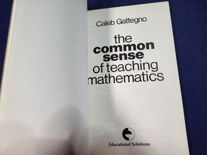 The Common Sense of Teaching Mathematics by Caleb Gattegno (Paperback, 1974) gallery
