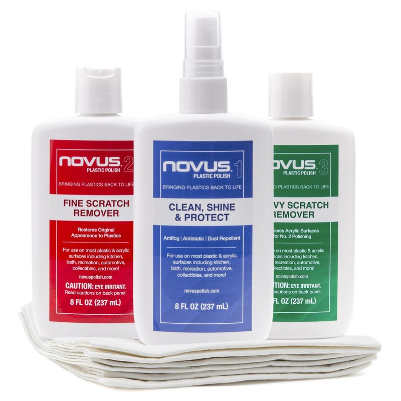 -PK1-8OZ-PM, Plastic Clean & Shine #1, Fine Scratch Remover #2, Heavy Scratch...