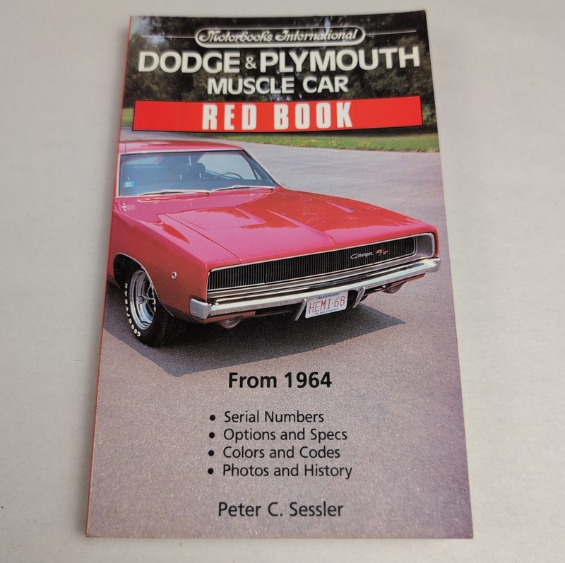 Dodge & Plymouth Muscle Car Red Book Motorbooks International Vtg 1964 – 1974
