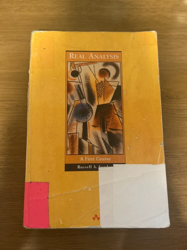 Real Analysis: A First Course (Second Edition) by Russell A. Gordon