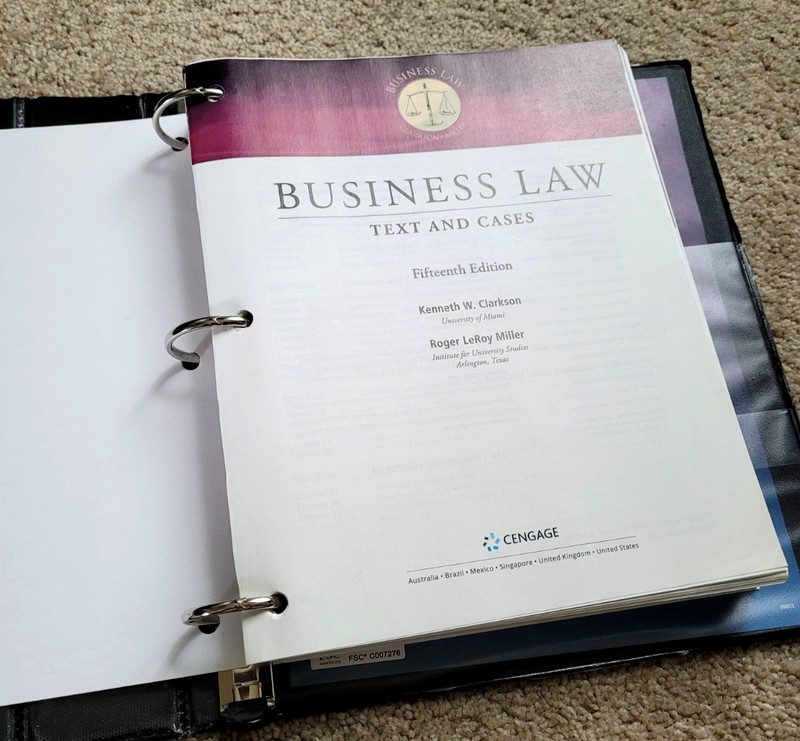BUSINESS LAW TEXT AND CASES 15th EDITION KENNETH W.CLARKSON, ROGER LEROY MILLER gallery
