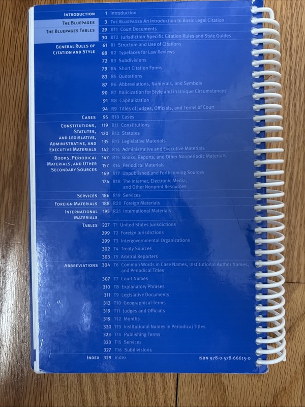 The Bluebook: A Uniform System of Citation (21st Edition) Spiral-Bound, 2020 gallery
