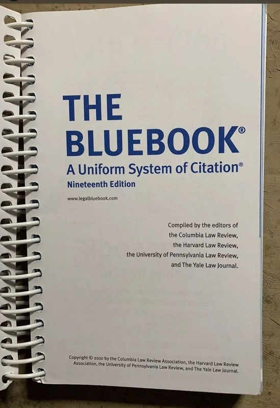 The Bluebook: A Uniform System of Citation - Spiral-bound 19th edition gallery