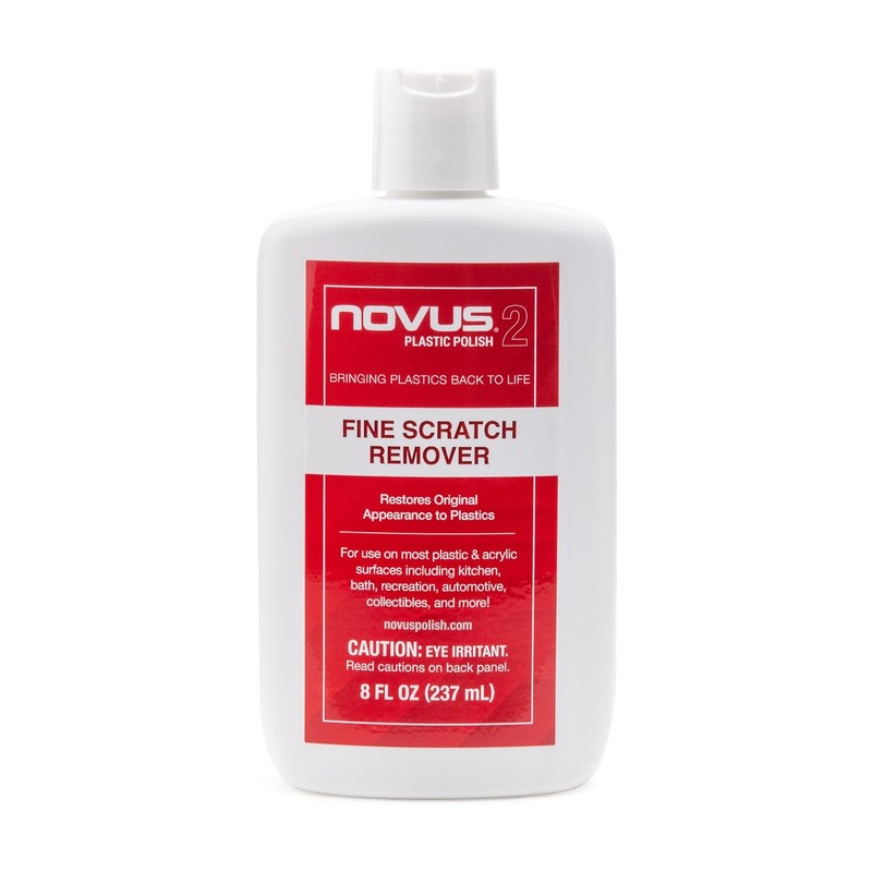 Fine Scratch Remover #2 - 8oz Bottle for Plastic, Acrylic, Glass Surfaces