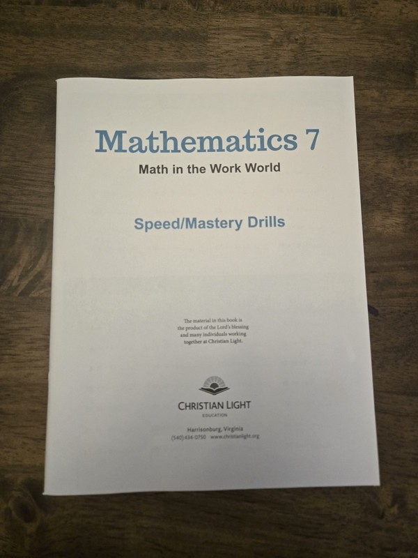 Christian Light Education Math In The Work World Level 7 Homeschool Curriculum gallery