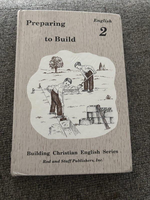 Preparing To Build English 2 Hardcover Rachel Christopher Christian Homeschool
