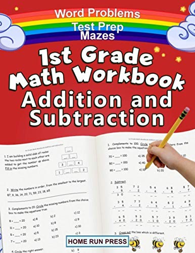 1st Grade Math Workbook Addition and Subtraction: Grade 1 Workbooks, Math Bo…