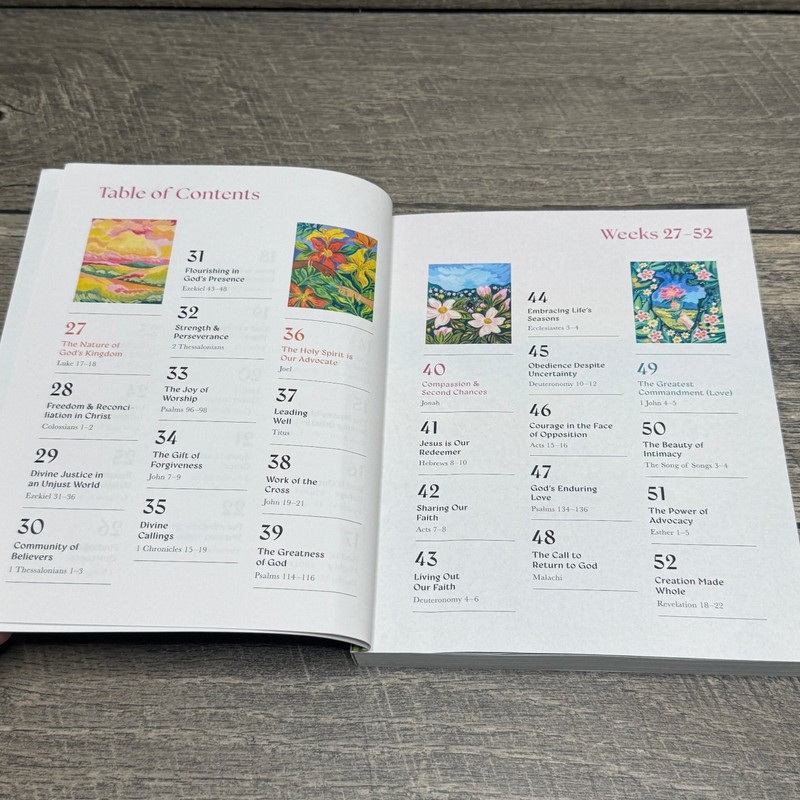 A Beautiful Year in the Bible Alabaster Creative Inc. 2024 52-Week Bible Study gallery