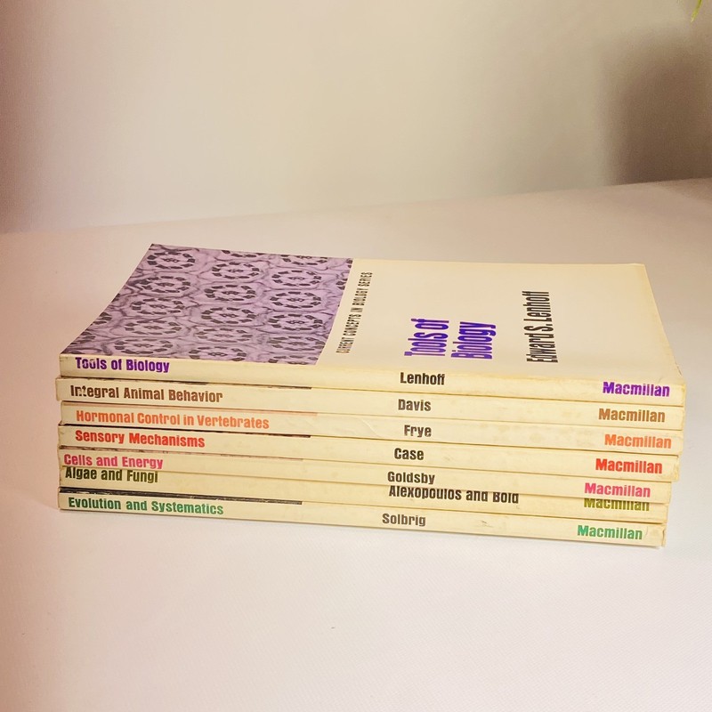 Current Concepts In Biology Series Vtg LOT Of 7 Macmillan 1966 Vtg Set
