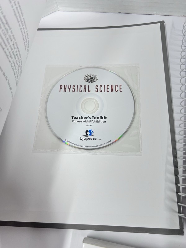 BJU Physical Science SET 5th ed. Textbook Lab Manual Teacher's Edition A B & CD gallery