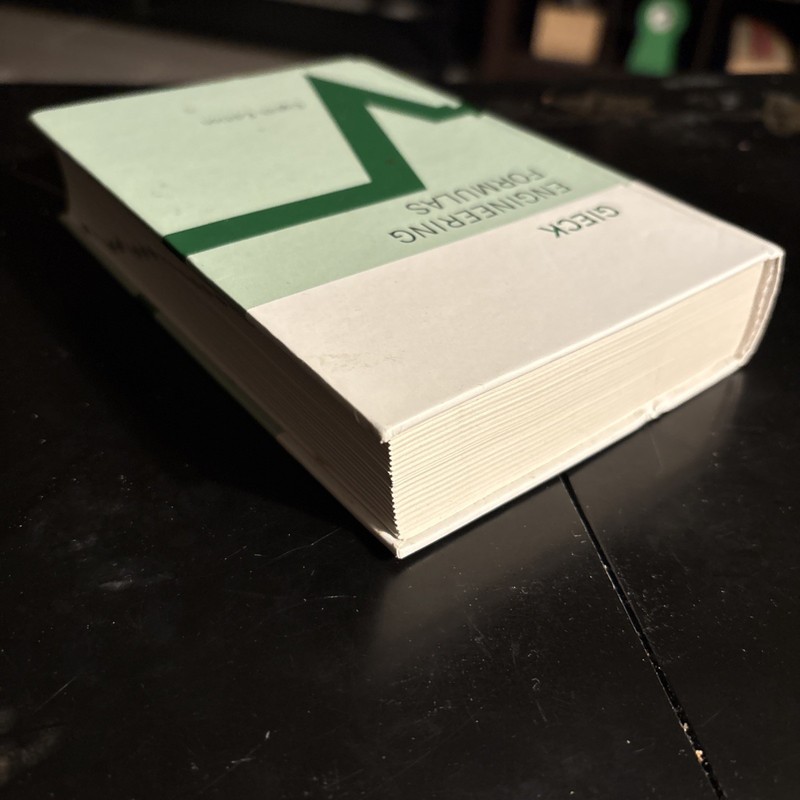 Engineering Formulas by Kurt Gieck, Reiner Gieck Hardcover 8th Edition gallery