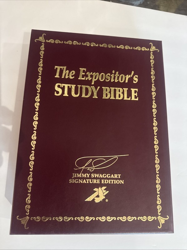 “The Expositor’s Study Bible” Jimmy Swaggart Signature Edition Leather