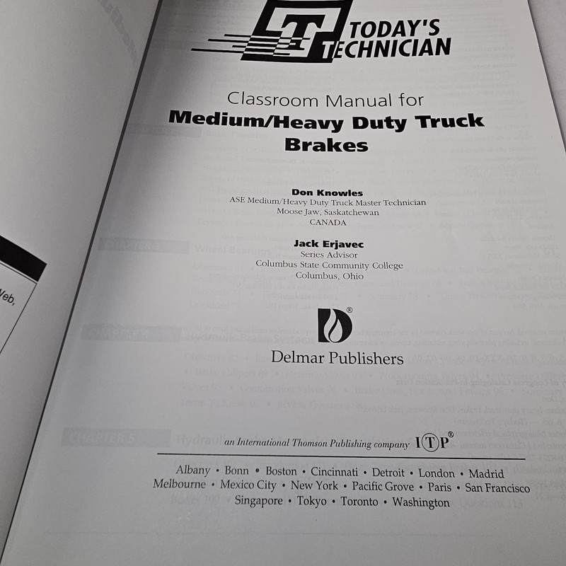 Todays Technician Medium and Heavy Truck Brakes by Don Knowles (1998, Paperback) gallery