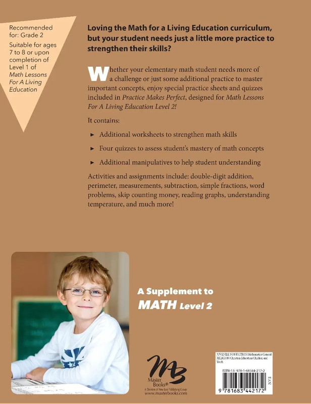 New Master Books PRACTICE MAKES PERFECT Level 2 Math Lessons Living Education gallery