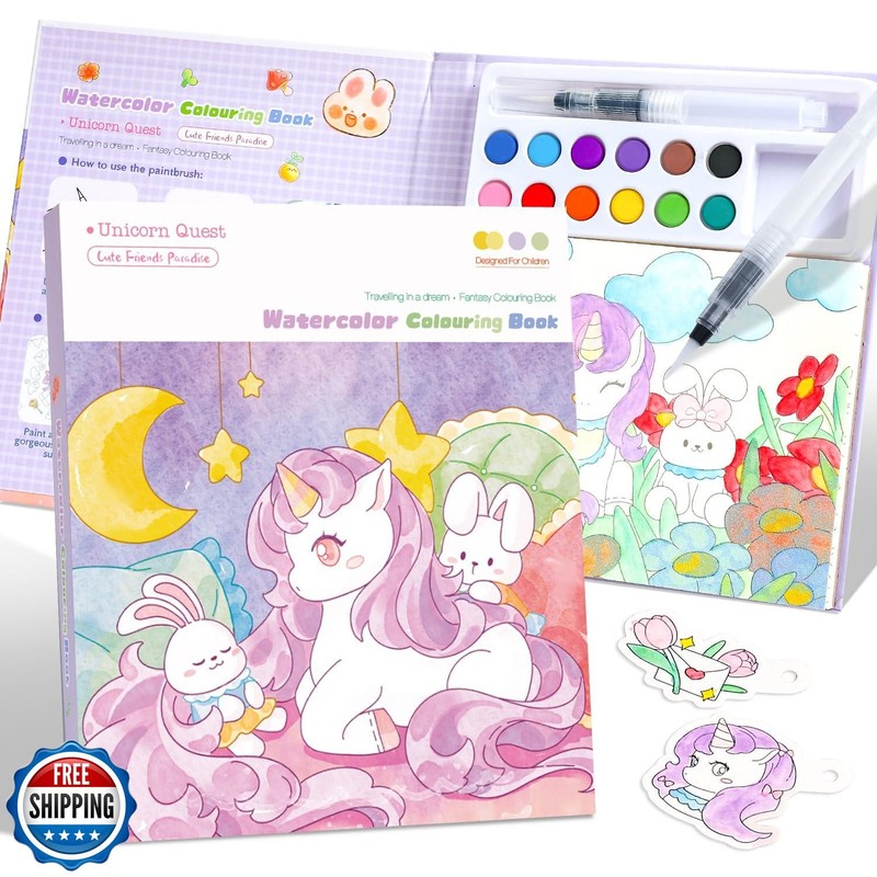 gesboole Paint with Water Coloring Books for Kids Ages 3-5, 4-8 –