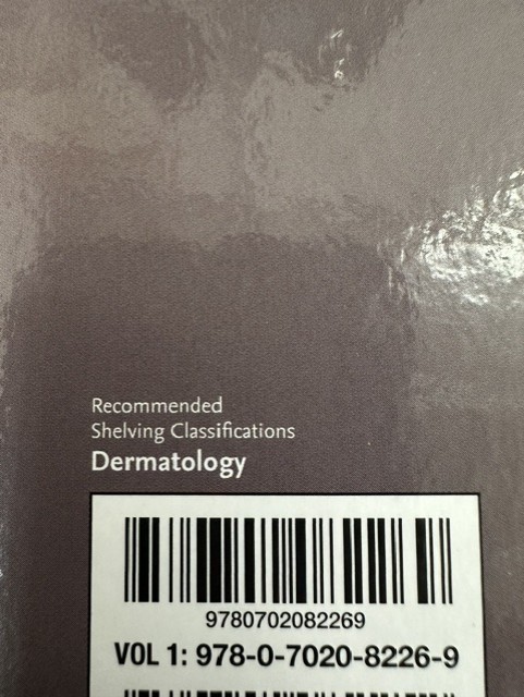 Dermatology 5th Edition VOLUME 1 ONLY Elsevier 9780702082269 w/ ACCESS CODE! gallery